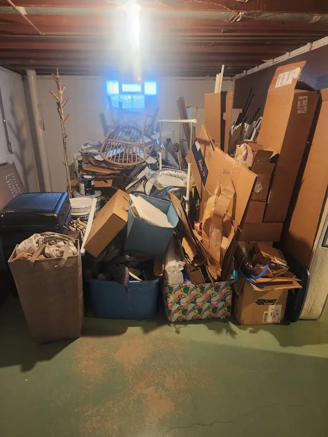 Roll-off dumpster container at job site for Concrete Dumpster Rental in Hahira